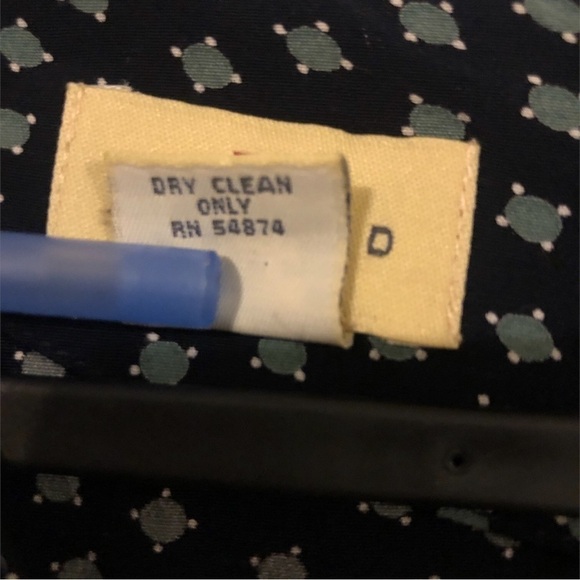 90's Limited America Navy with Pale Green Geo Print Cap Sleeved Maxi Dress Sz 12 - Picture 4 of 8